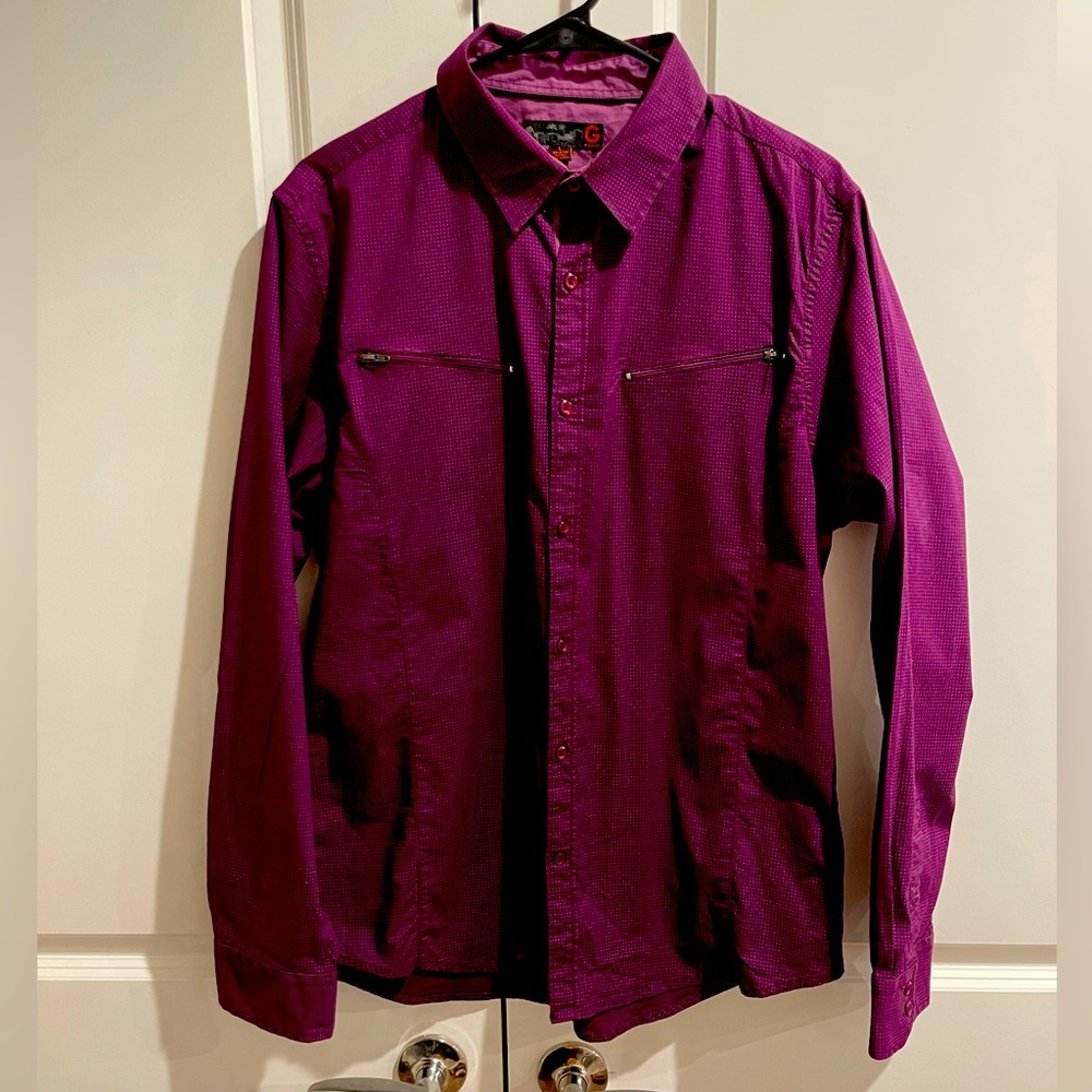 Mens G by guess long sleeve button down shirt